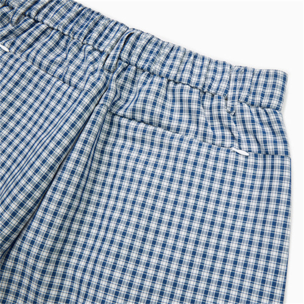 Pantalones Anchos Gingham