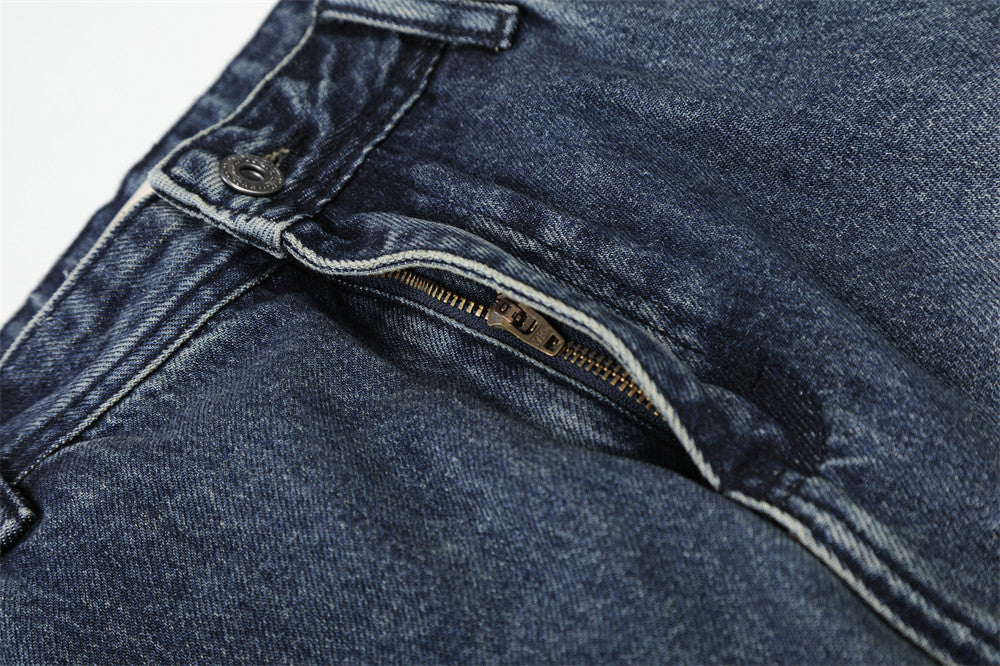 Gradient Wide-Leg Denim Jeans