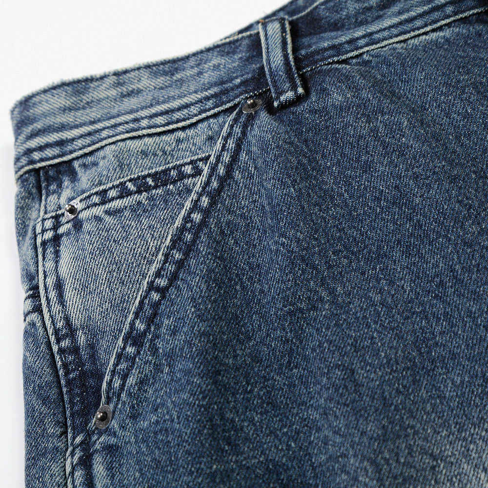 Gradient Wide-Leg Denim Jeans