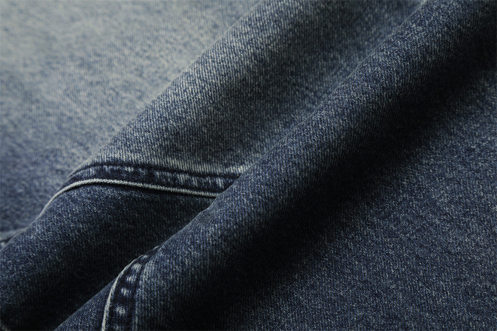 Gradient Wide-Leg Denim Jeans