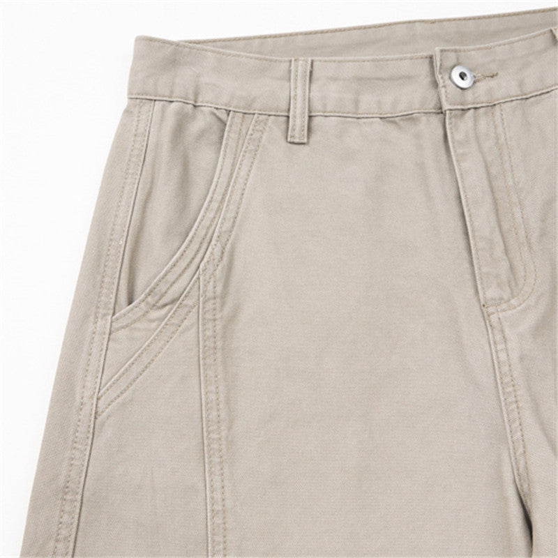 Baggy Cargo Pants - Wide-Leg Pants