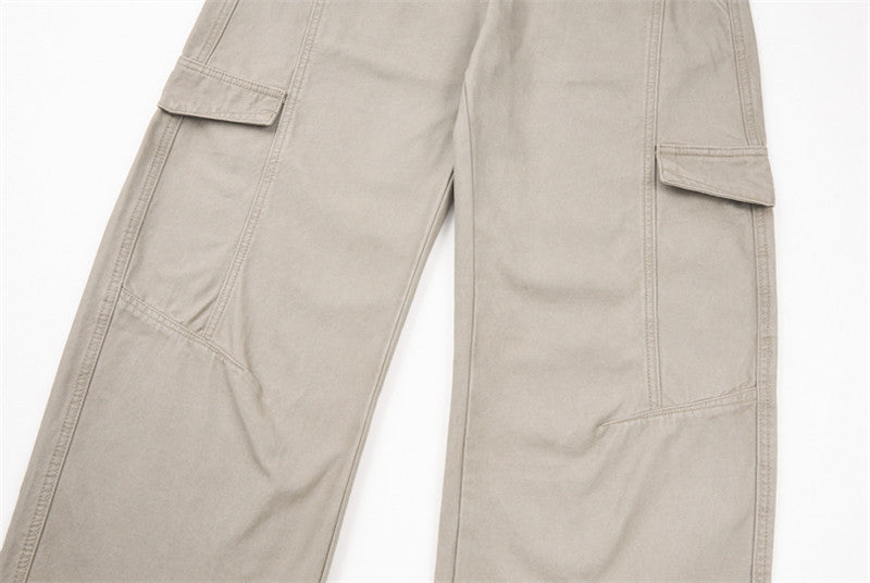 Baggy Cargo Pants - Wide-Leg Pants