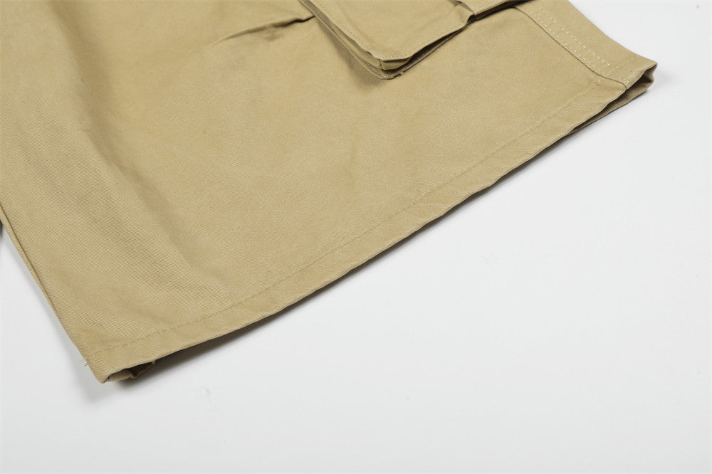 Pantalones cortos tipo cargo de corte holgado con gráficos desgastados