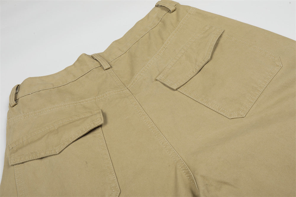 Pantalones cortos tipo cargo de corte holgado con gráficos desgastados
