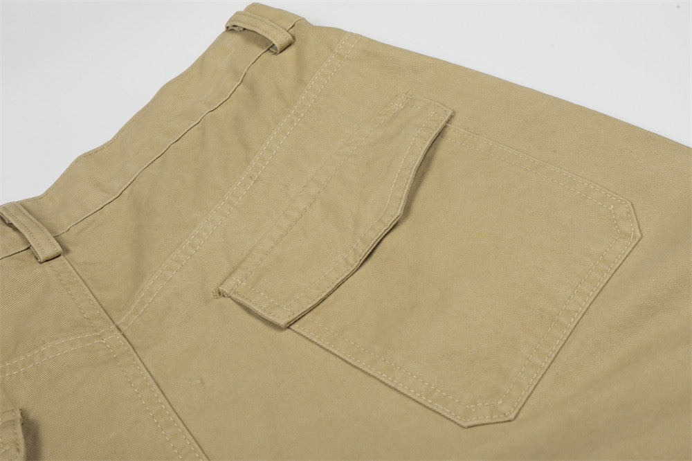 Pantalones cortos tipo cargo de corte holgado con gráficos desgastados