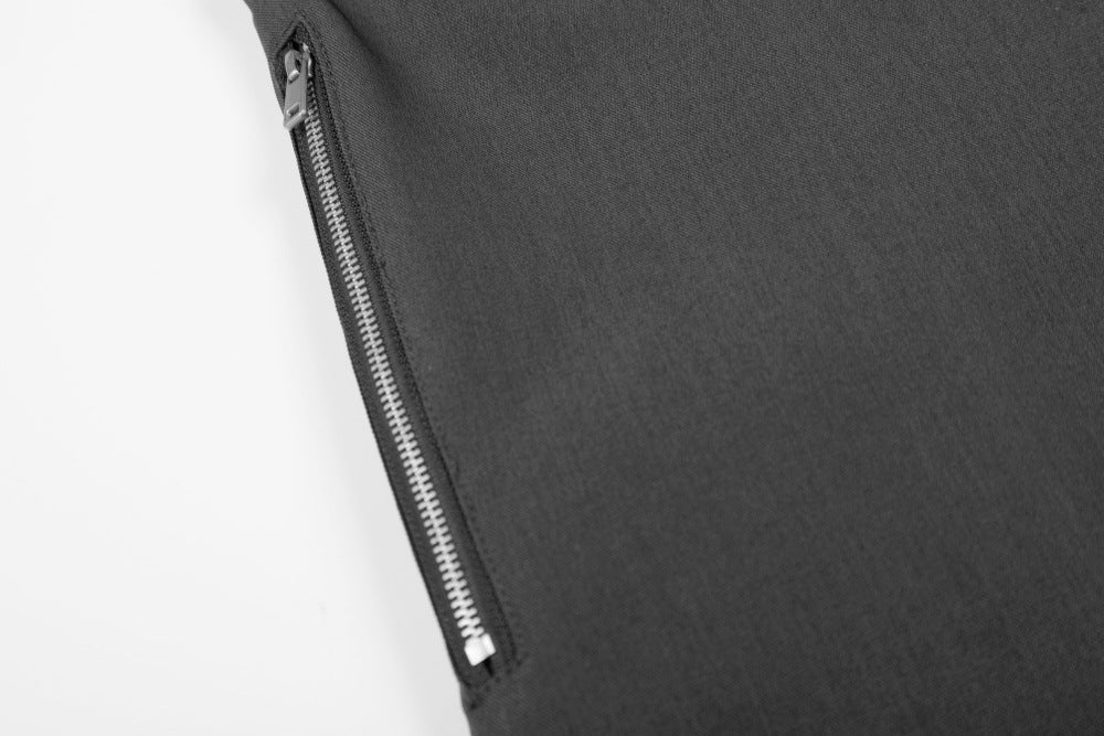 Pantalones cortos sastre de pernera ancha con detalle de cremallera