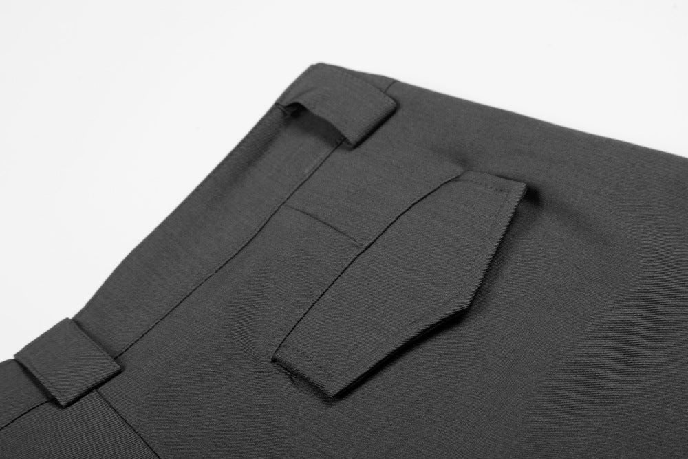 Pantalones cortos sastre de pernera ancha con detalle de cremallera