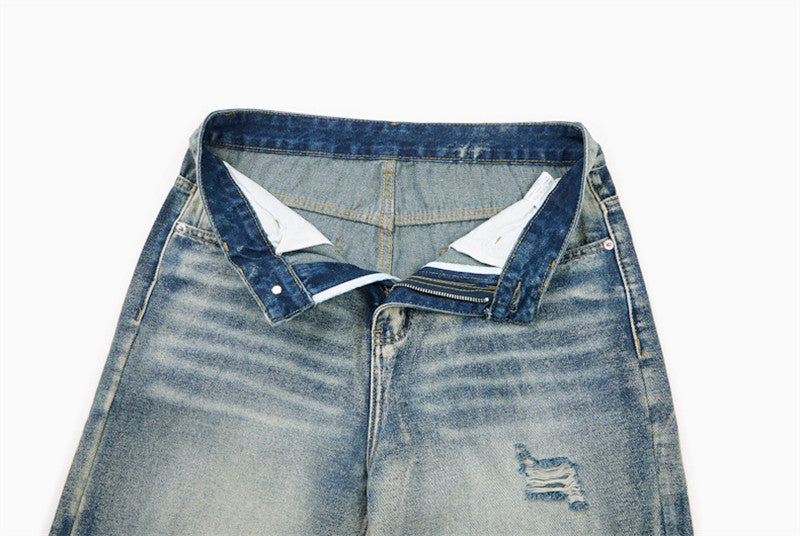 Vaqueros anchos desgastados - Casual