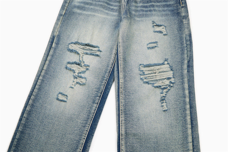 Vaqueros anchos desgastados - Casual