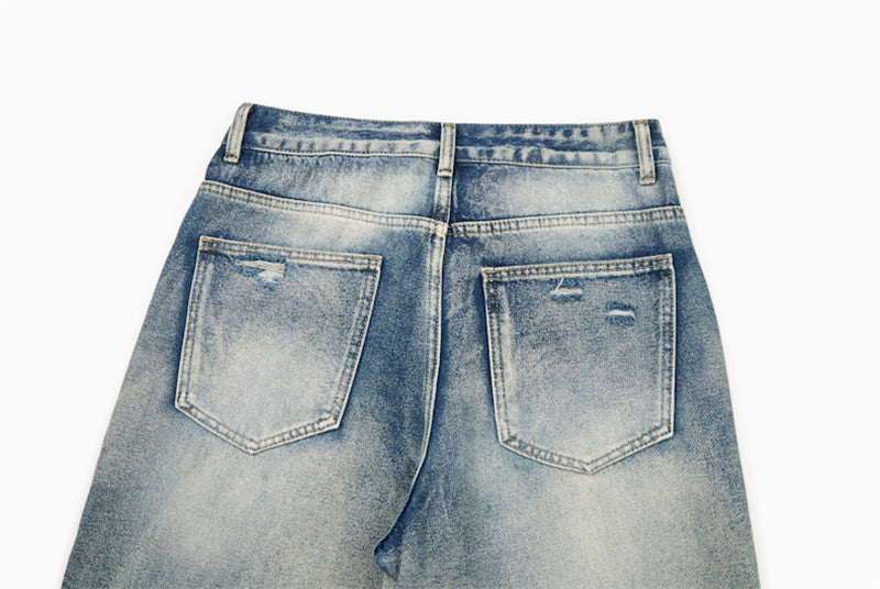 Vaqueros anchos desgastados - Casual