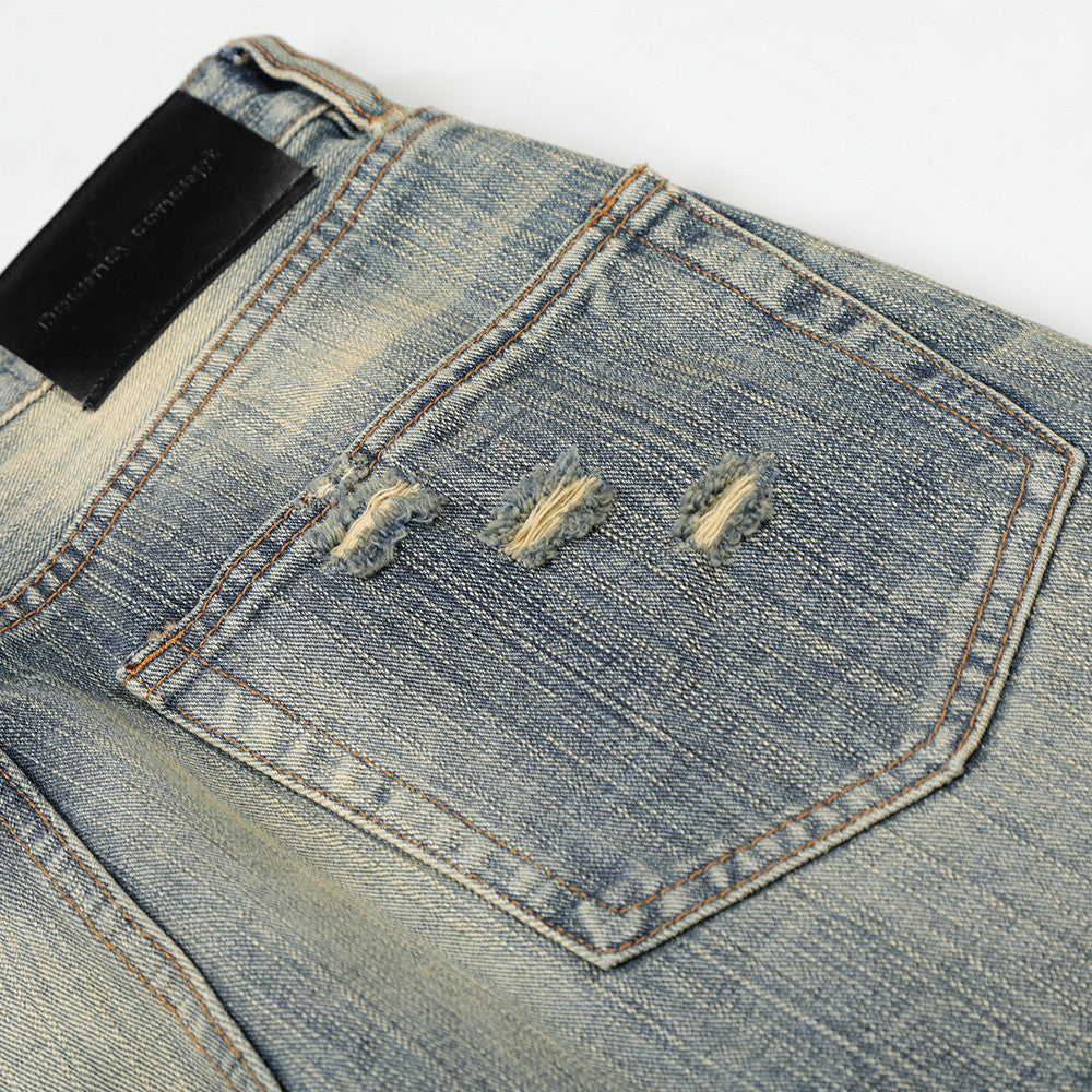 Jeans anchos desgastados - Jeans de mezclilla