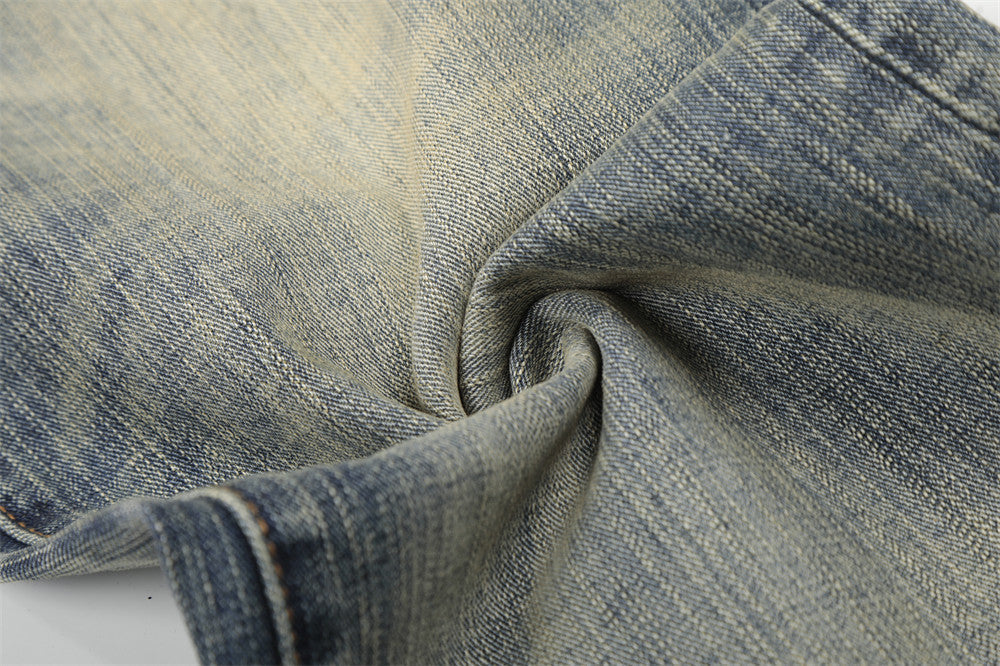 Jeans anchos desgastados - Jeans de mezclilla