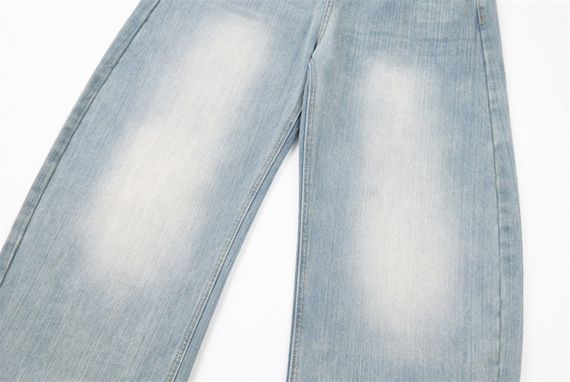 Balloon Leg Vintage Wash Jeans