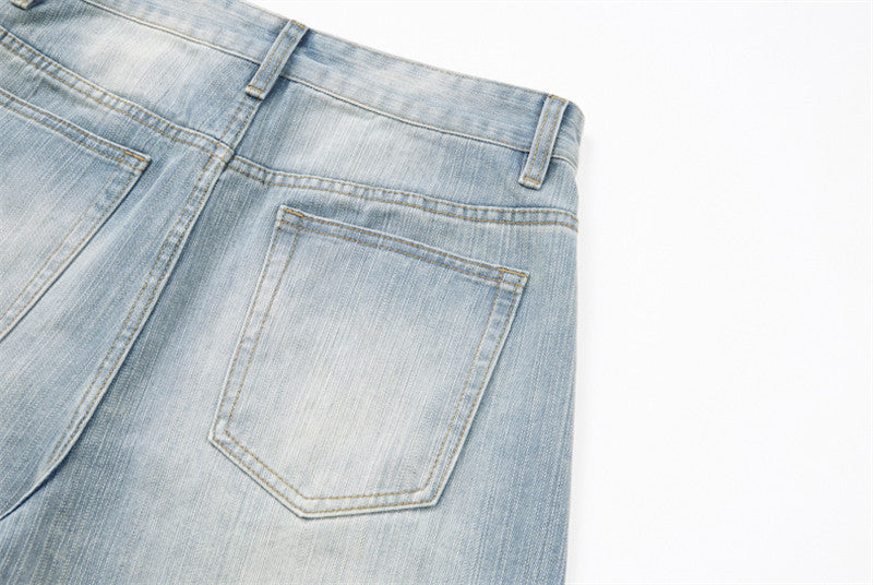 Balloon Leg Vintage Wash Jeans