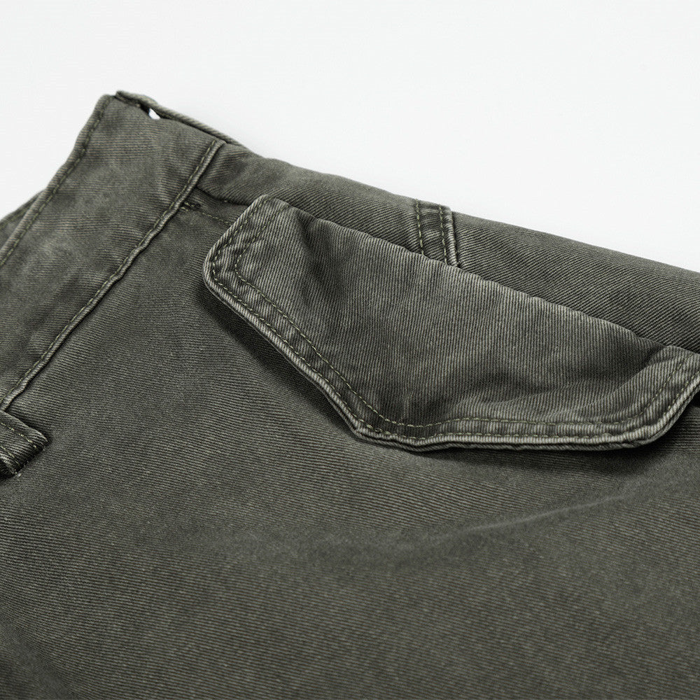 Balloon-Leg Cargo Pants - Wide-Leg