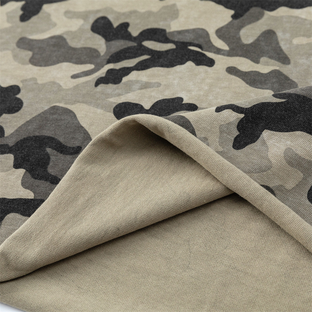 Camiseta estampada de camuflaje