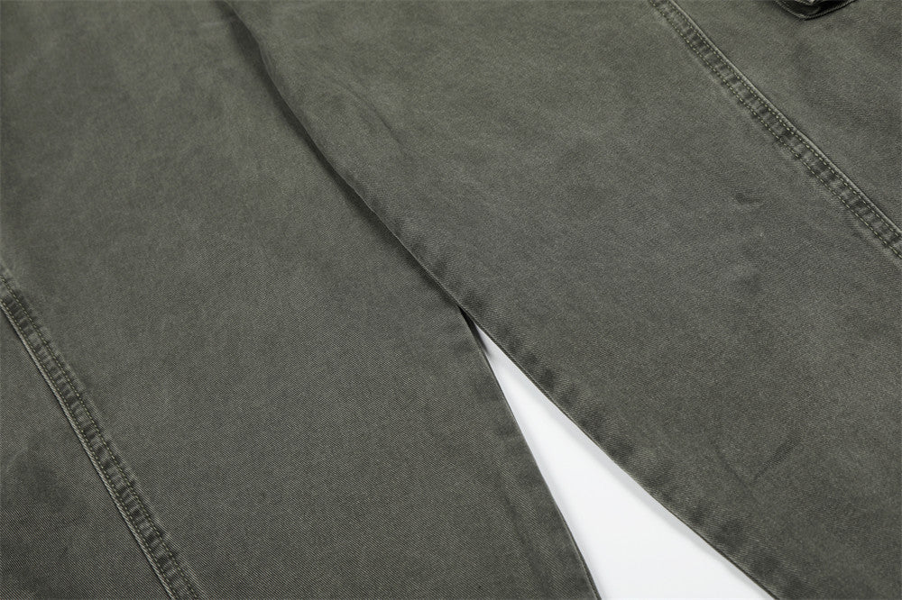 Balloon-Leg Cargo Pants - Wide-Leg