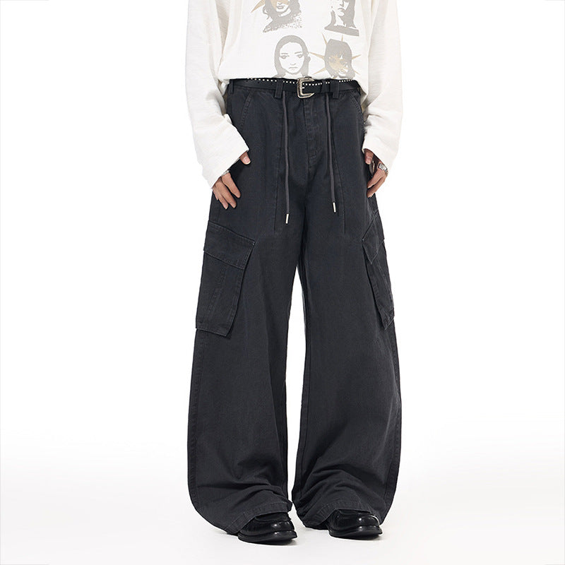 Baggy Wide-Leg Cargo Pants