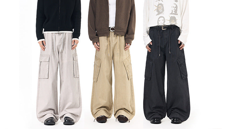Baggy Wide-Leg Cargo Pants