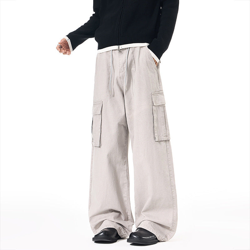 Baggy Wide-Leg Cargo Pants