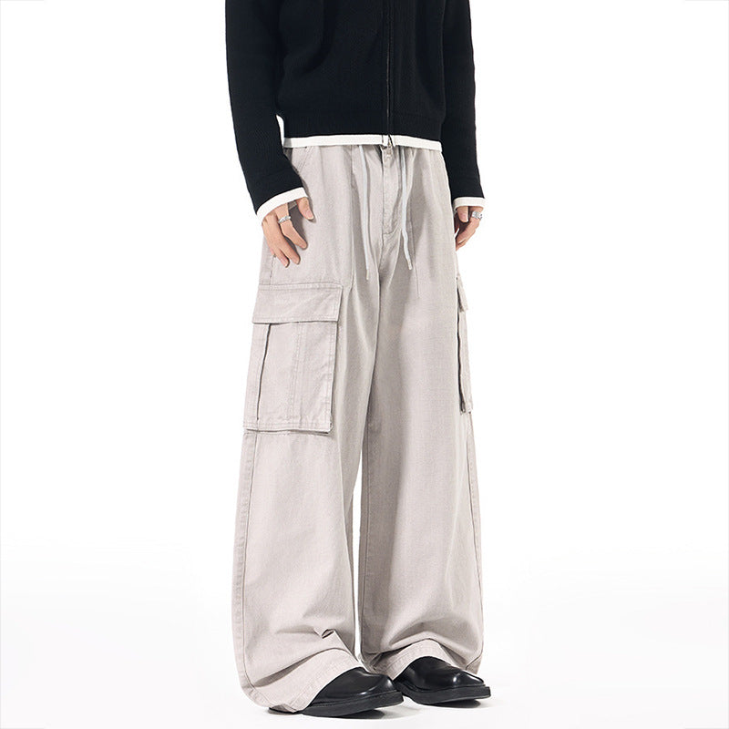 Baggy Wide-Leg Cargo Pants