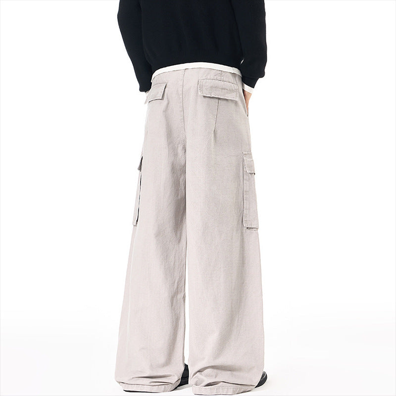 Baggy Wide-Leg Cargo Pants