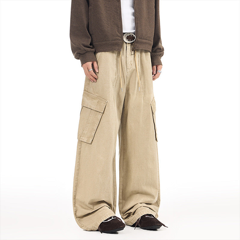 Baggy Wide-Leg Cargo Pants