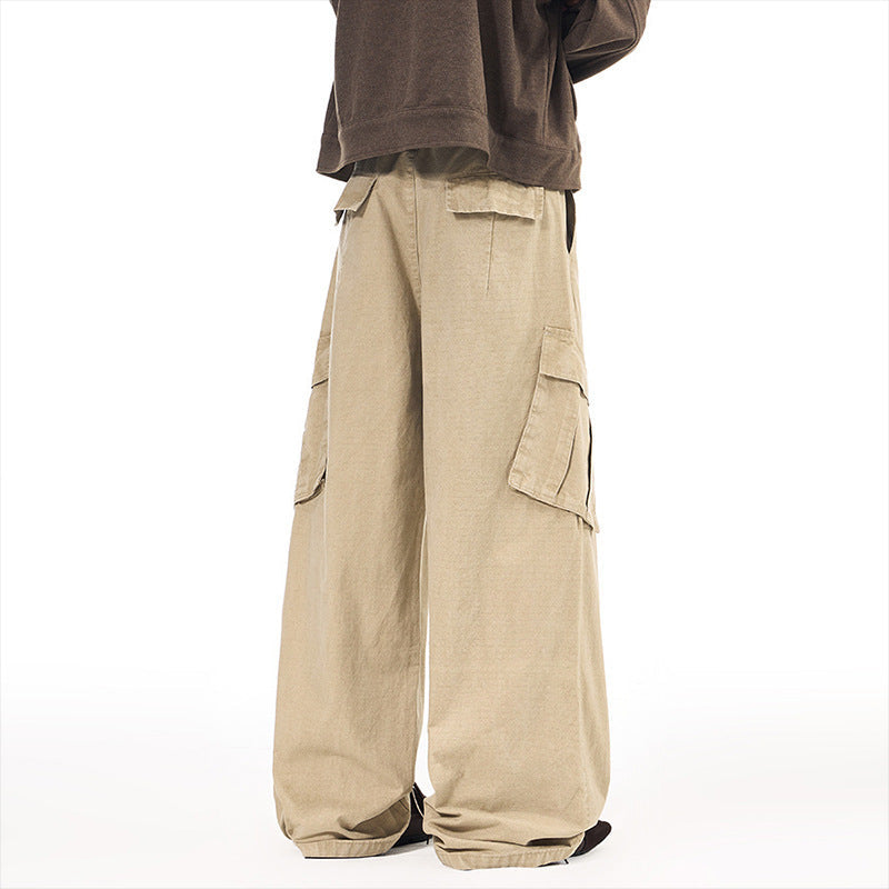 Baggy Wide-Leg Cargo Pants