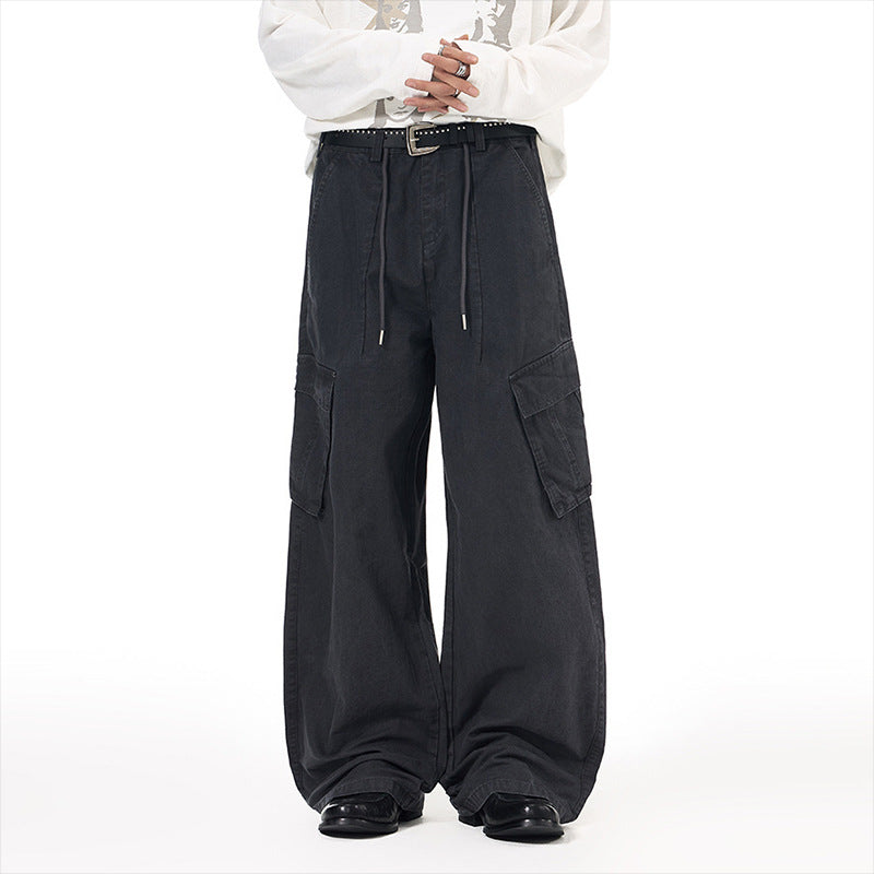 Baggy Wide-Leg Cargo Pants