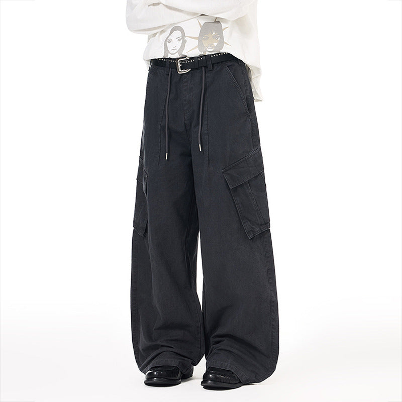Baggy Wide-Leg Cargo Pants