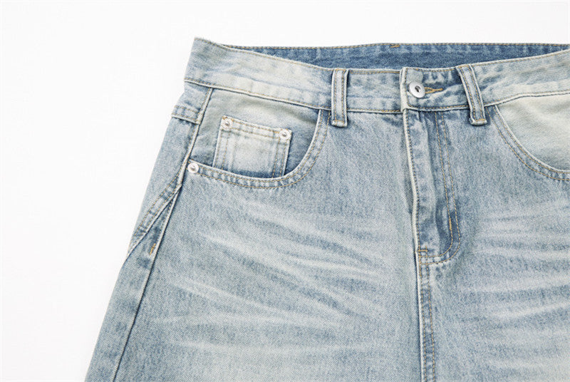 Balloon Wide-Leg Denim Jeans