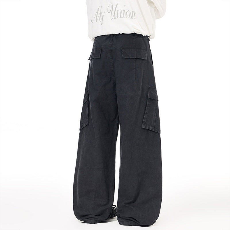 Baggy Wide-Leg Cargo Pants