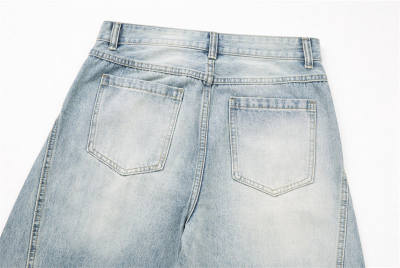 Balloon Wide-Leg Denim Jeans