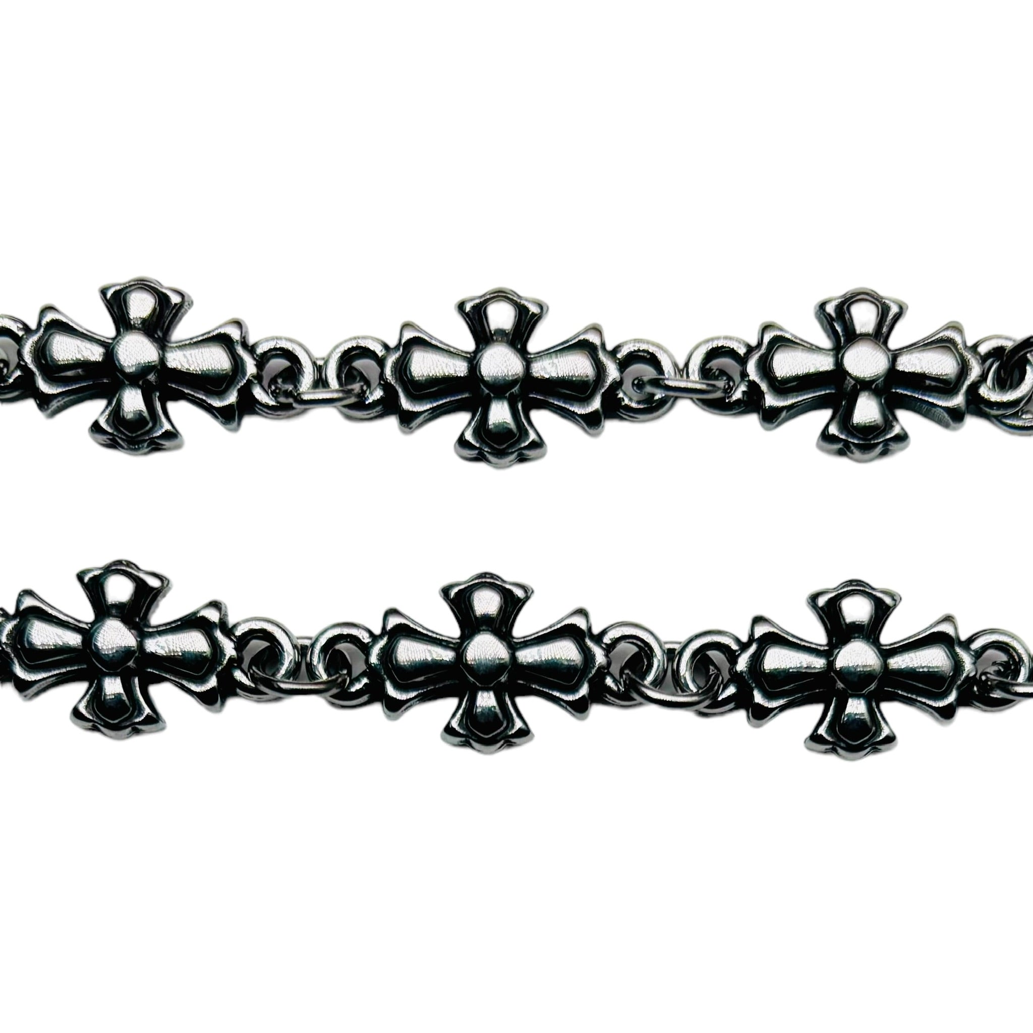 Etched Cross Bracelet