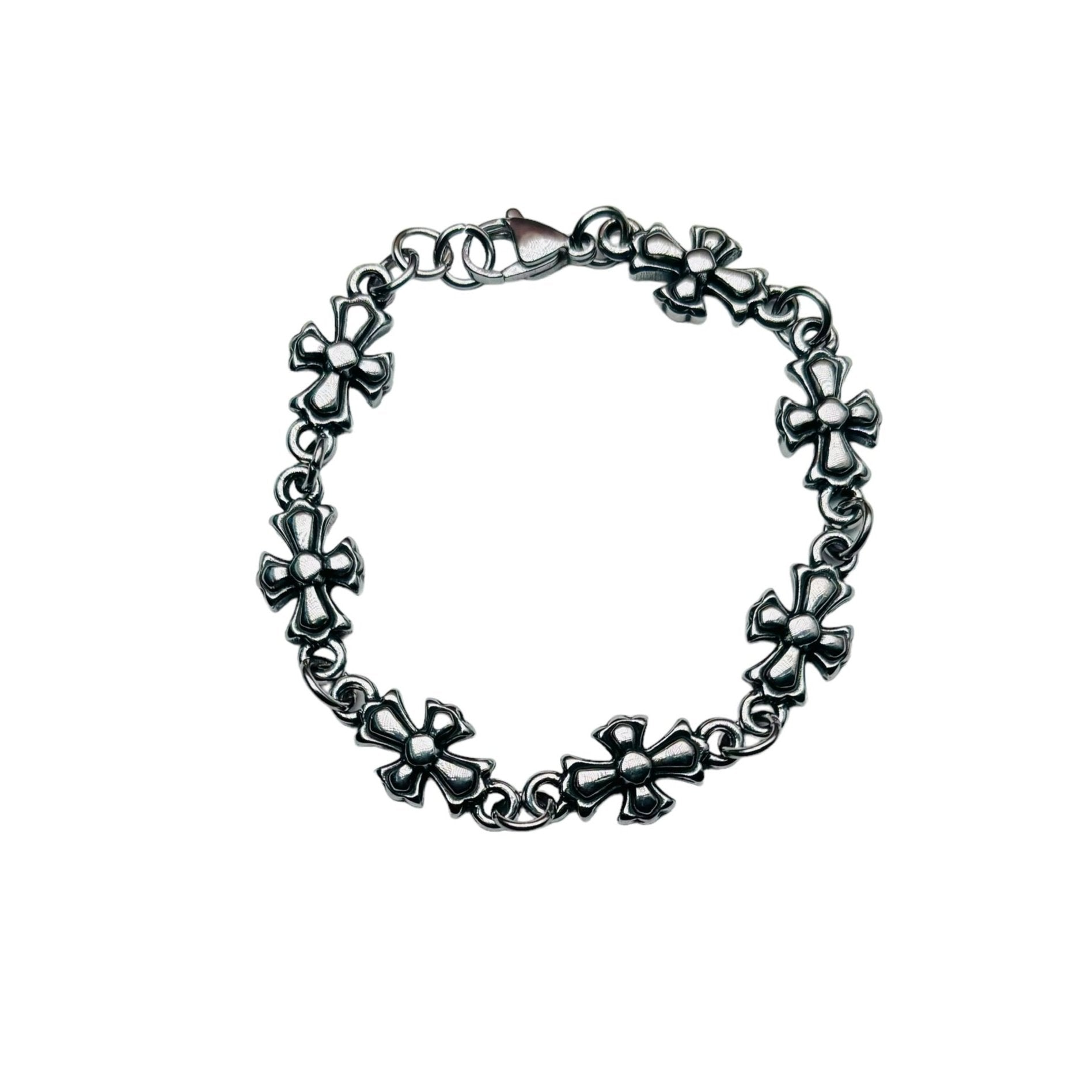 Etched Cross Bracelet