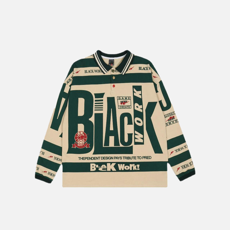 Polo de trabajo negro