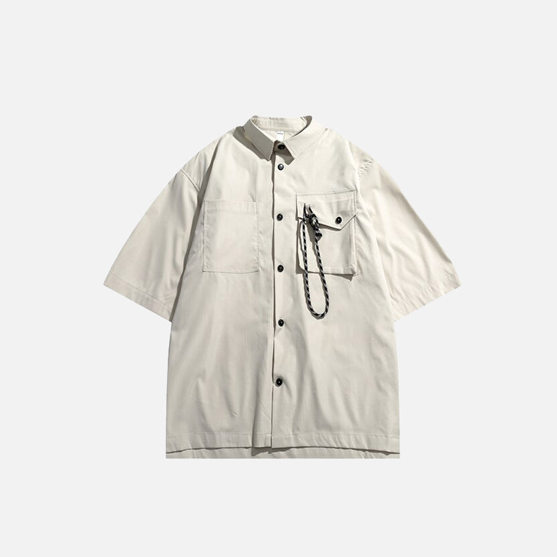 Oversized Rope Pocket Shirt