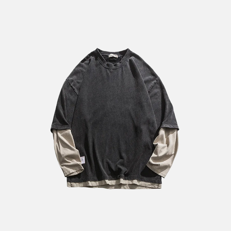 Loose Double-sleeved Tee