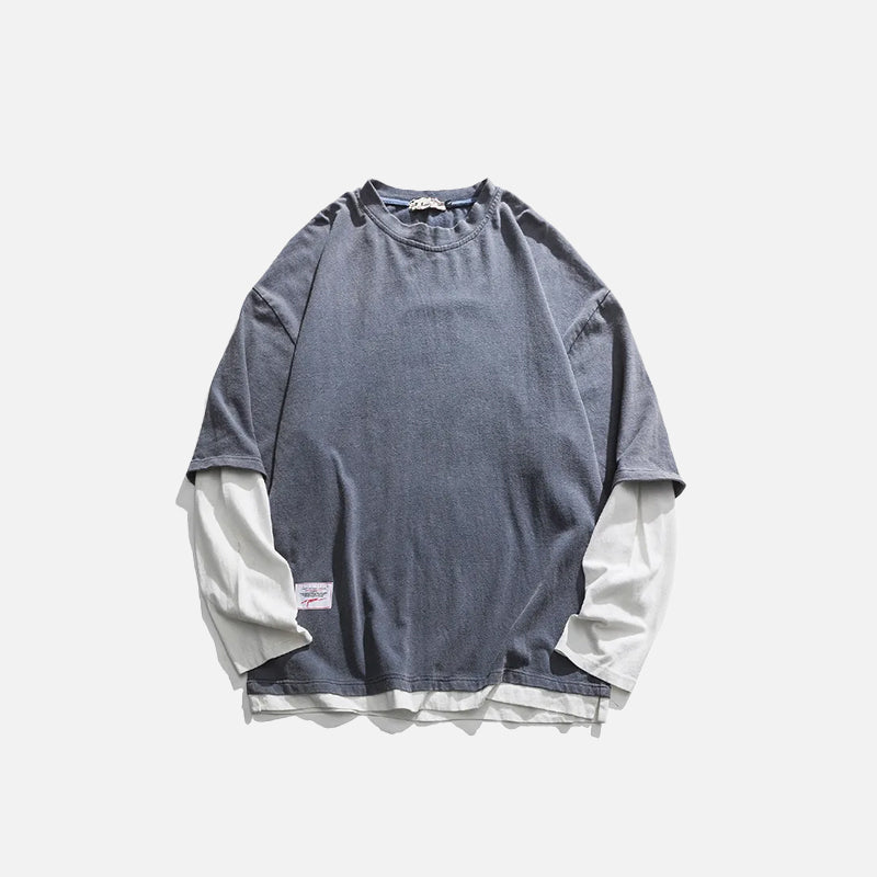 Loose Double-sleeved Tee