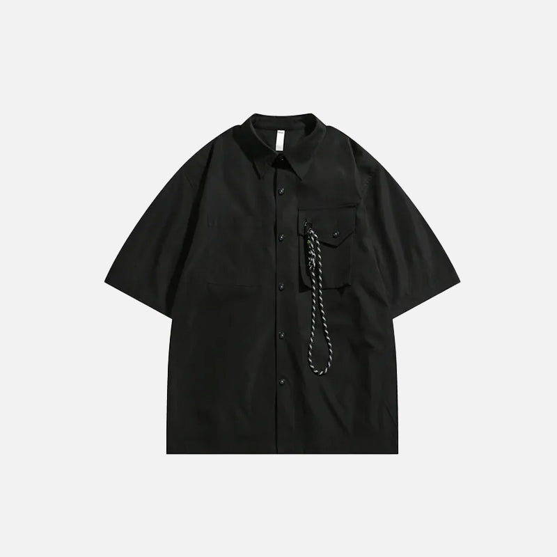 Oversized Rope Pocket Shirt