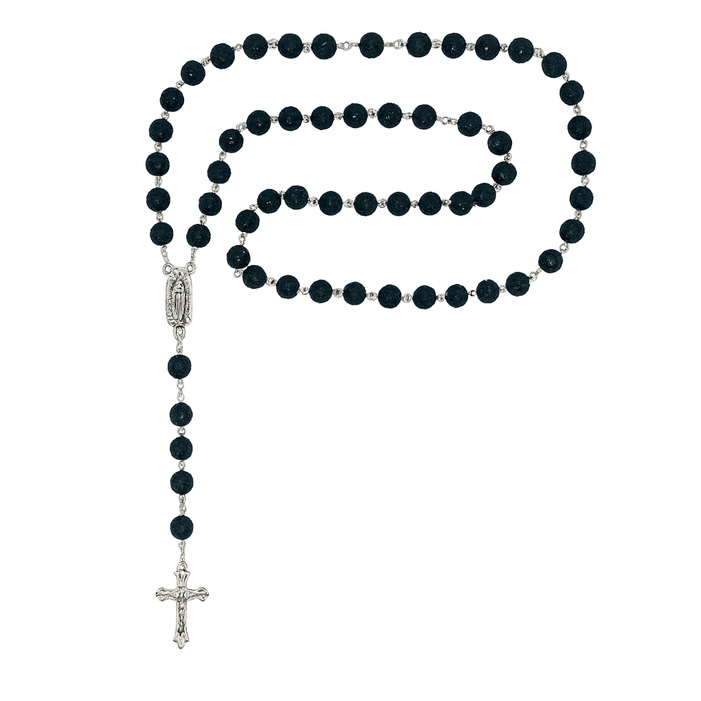 Onyx Black Rhinestone Rosary