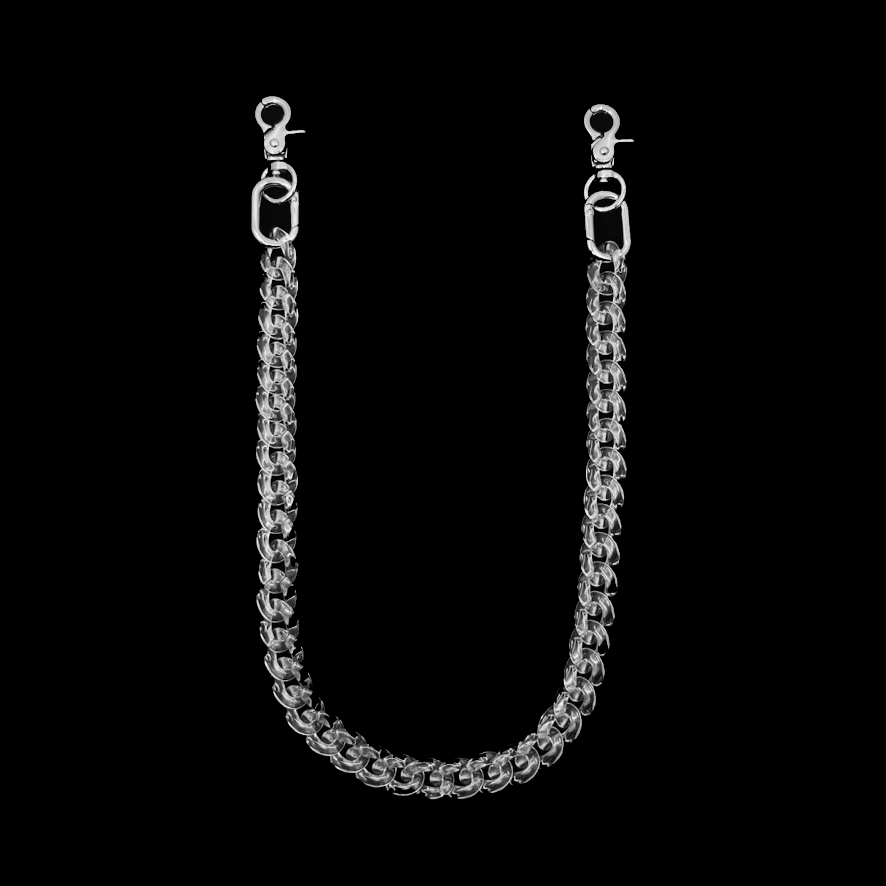Dripped Crystal Cuban Chain 2in1