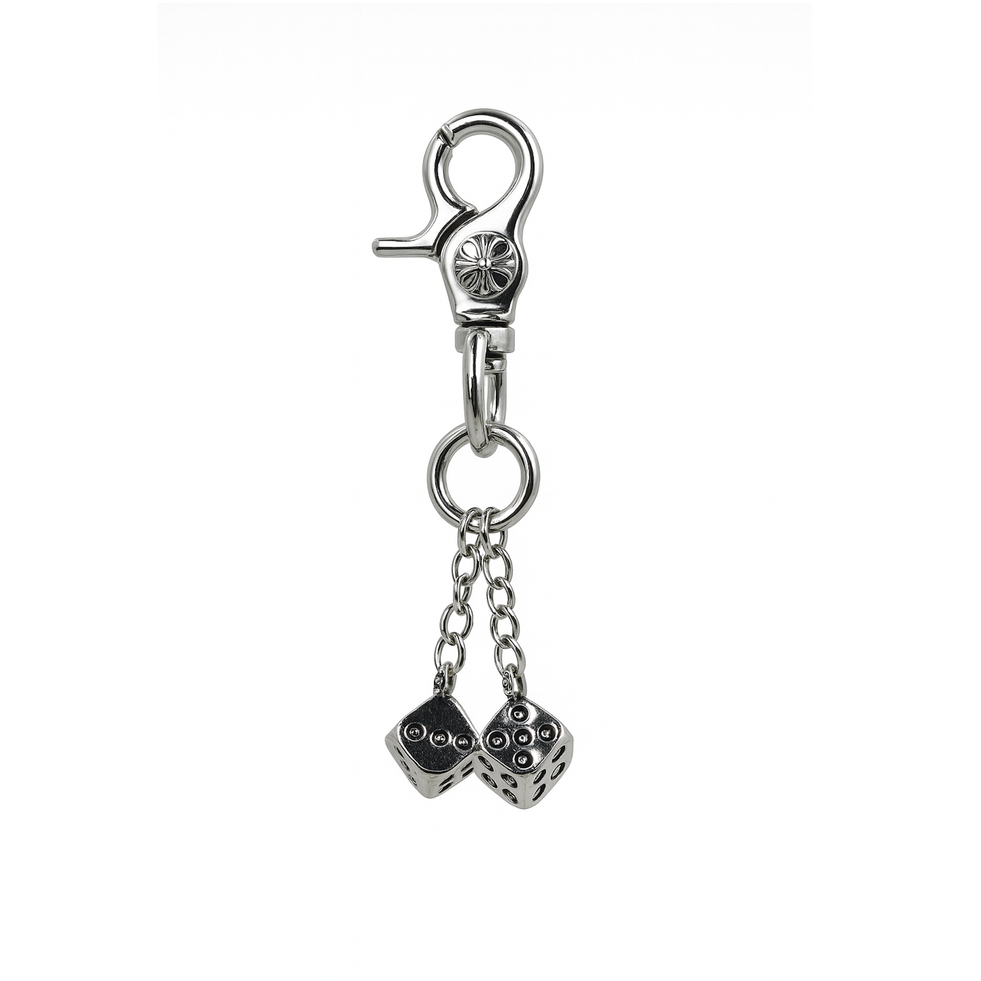 Sinister Skull Dice Keychain