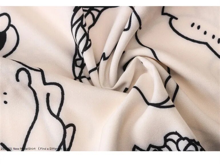 Vintage Faces Print Shirt