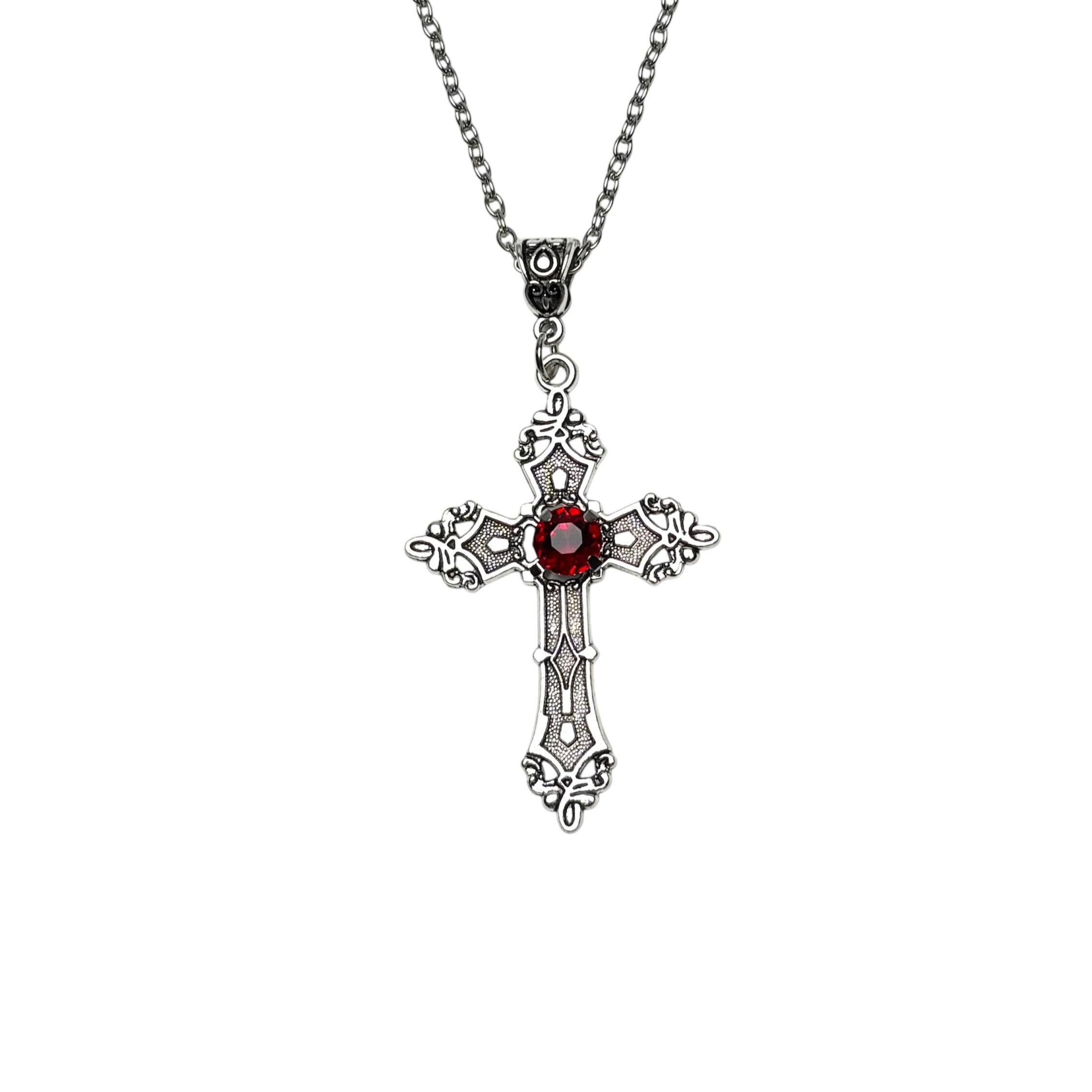 Crowned Royal Cross Necklace