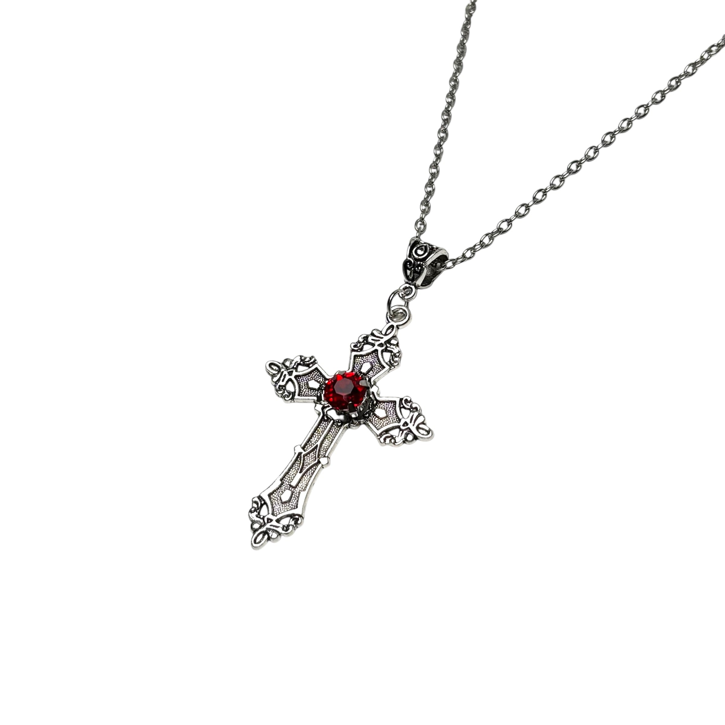 Crowned Royal Cross Necklace