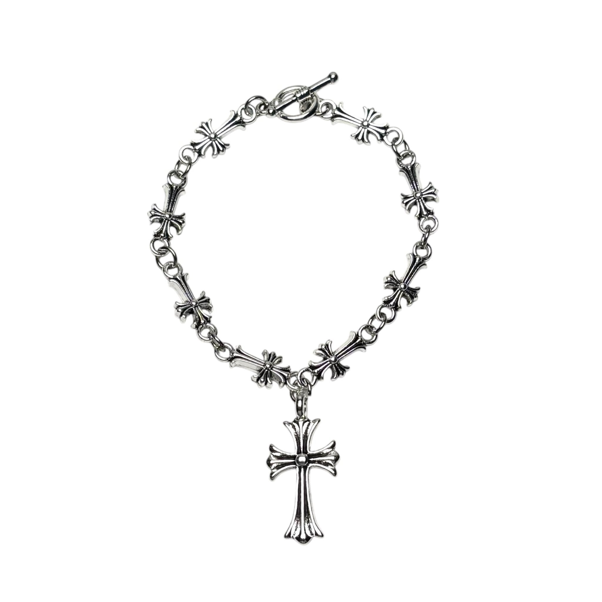 Layered All Cross Bracelet