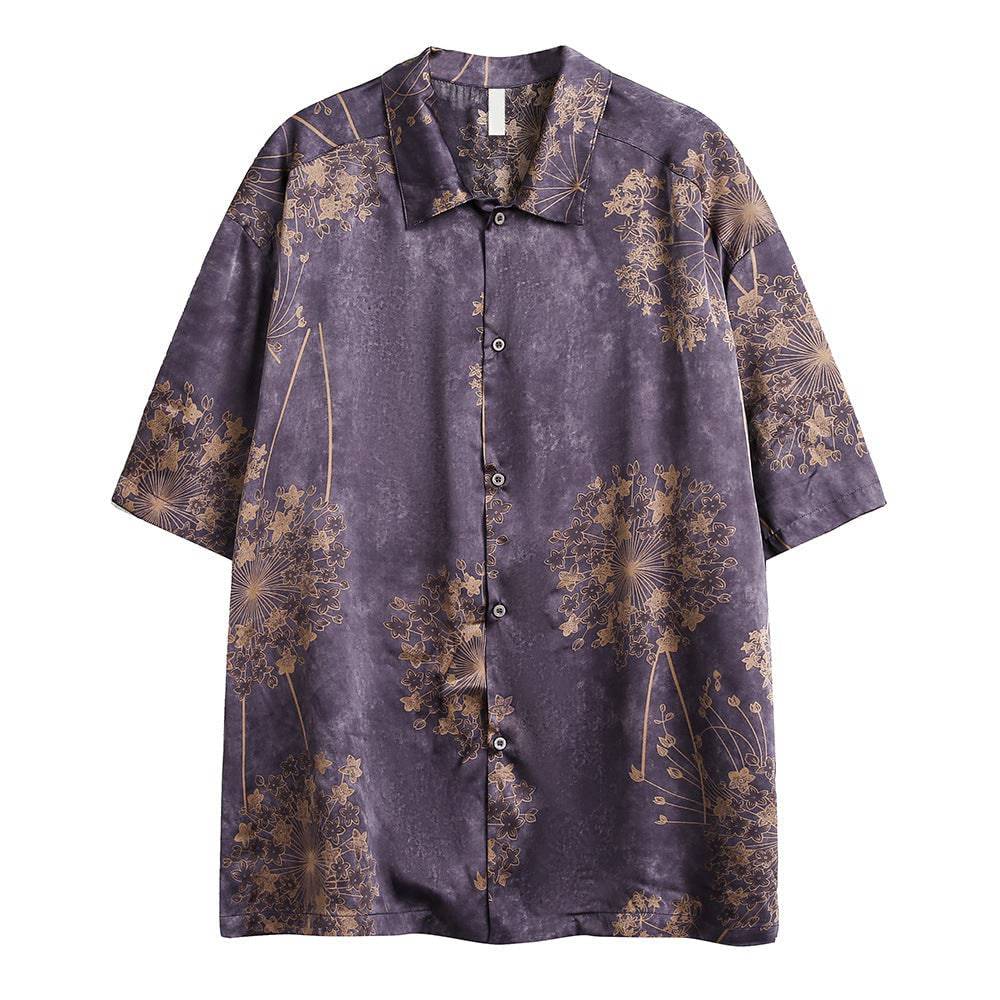 All-Over Printed Flowers Shirt