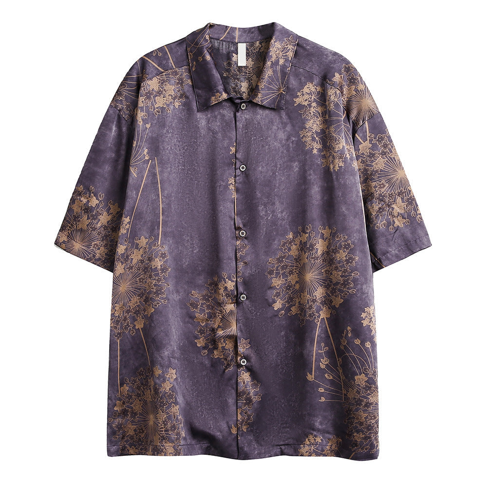 All-Over Printed Flowers Shirt
