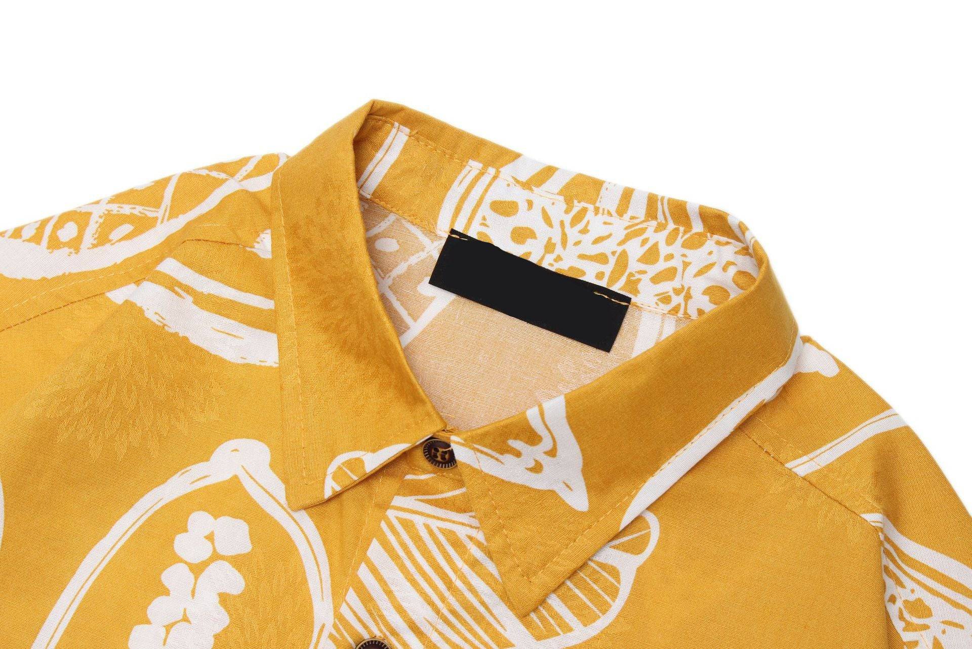 Hawaiian Graffiti Flower Prints Shirt